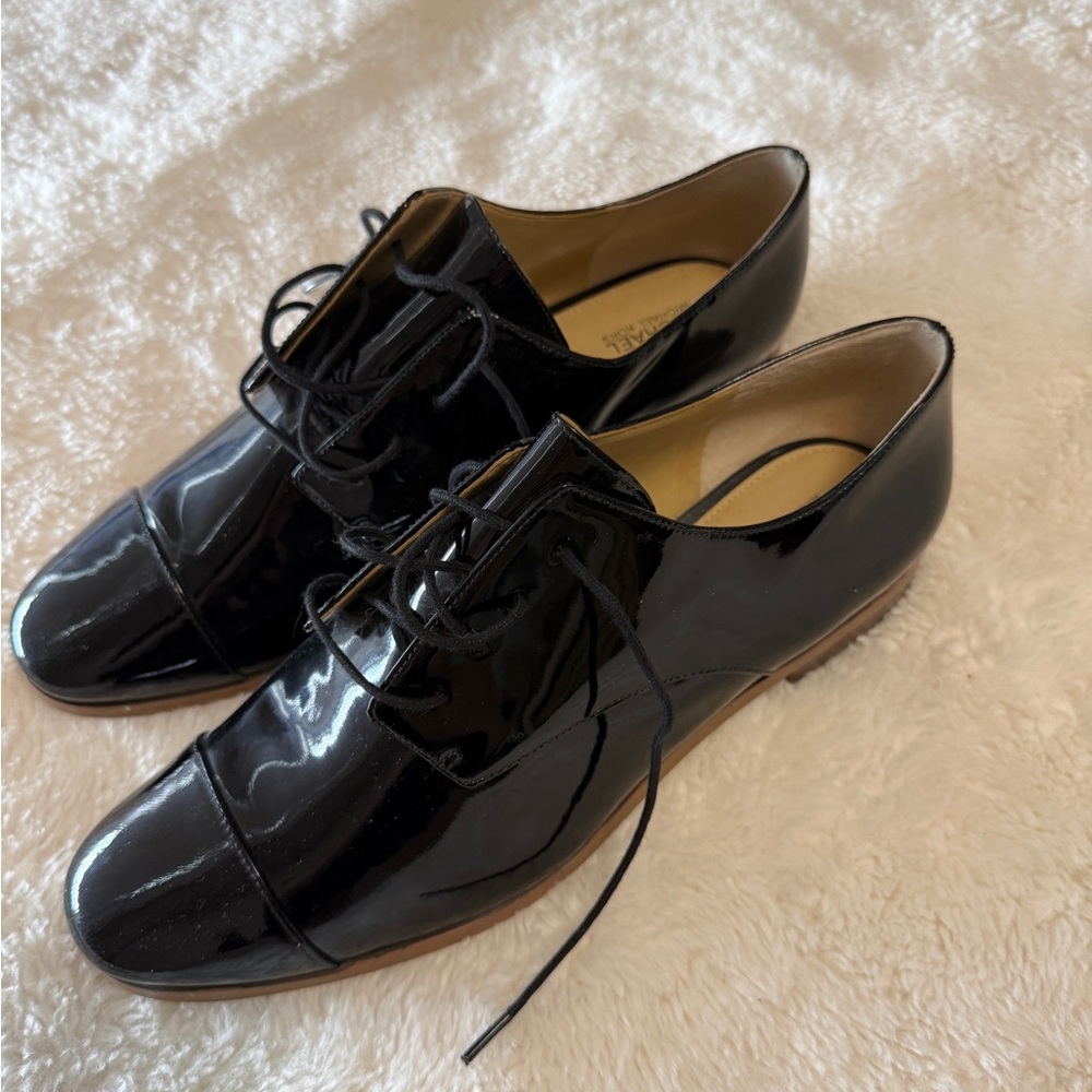 Michael Kors Patent Leather Lace-Up Oxfords NWOT